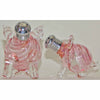 Four Sisters Art Glass Pig and Piglet Blown Glass Salt and Pepper Shaker 256 Artistic Glass Salt and Pepper Shakers