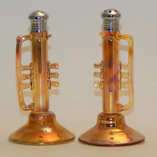 Four Sisters Art Glass Trumpet 115 Salt and Pepper Shaker Artistic Glass Salt and Pepper Shakers