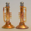 Four Sisters Art Glass Trumpet 115 Salt and Pepper Shaker Artistic Glass Salt and Pepper Shakers