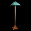 Franz GT Kessler Designs San Jose Floor Lamp 8000-L4, Hard Maple Floor Lamp, Blue Green Patina Copper Shade, Mission, Arts and Crafts, Artisan Lamps