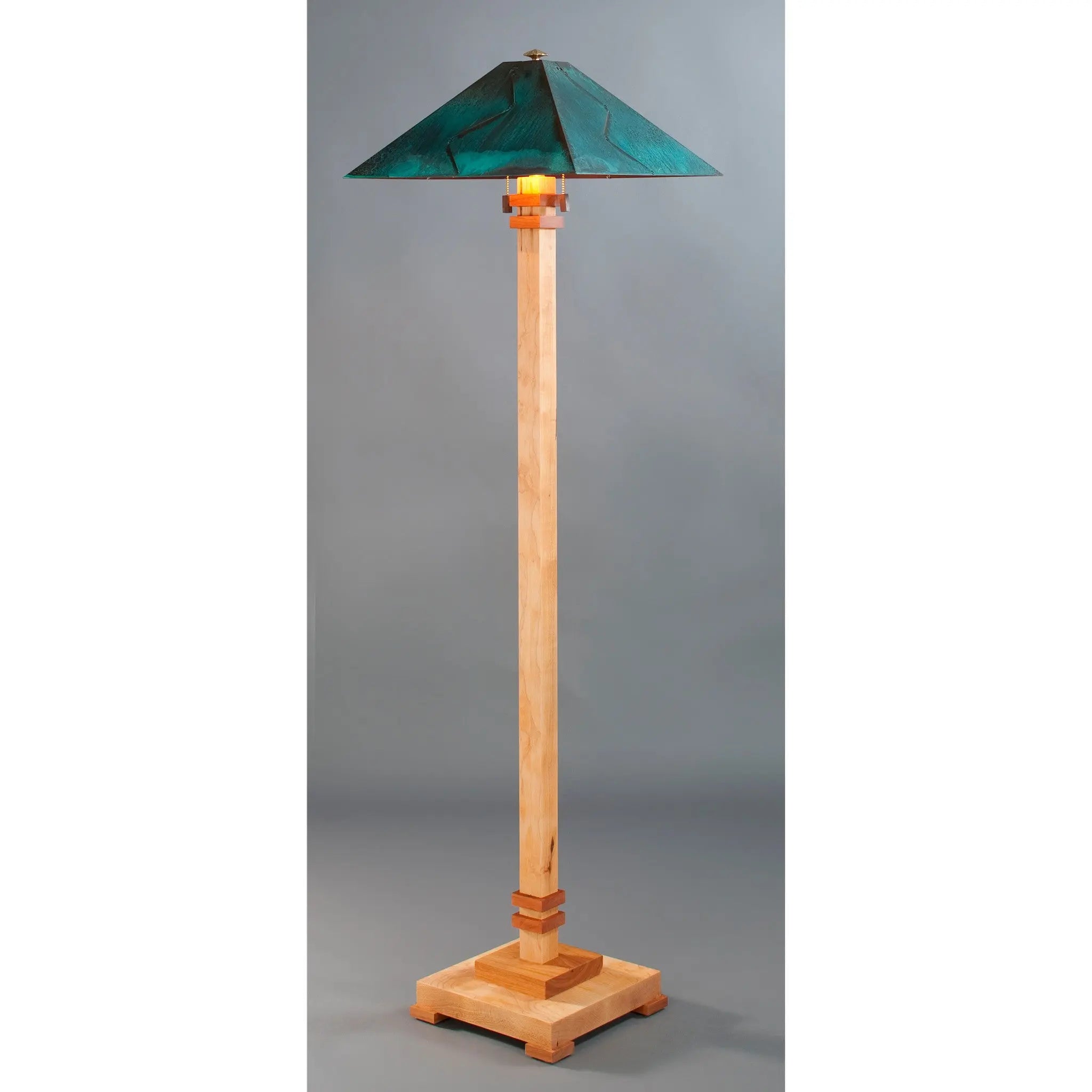 Franz GT Kessler Designs San Jose Floor Lamp 8000-L4, Hard Maple ...
