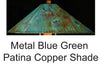 Franz GT Kessler Blue Green Patina Copper Shade