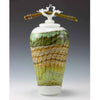 Gartner Blade Opal Covered Jar Hand Blown American Art Glass