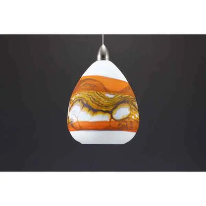 Teardrop Pendant in Tangerine