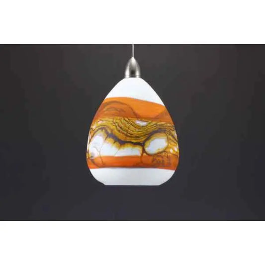 Teardrop Pendant in Tangerine