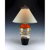 Gartner Blade Strata Table Lamp in Tangerine Hand Blown American Art Glass Lamps