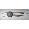 Girardini Design Bronze Willow Clock Hangs Vertically or Horizontally Artistic Artisan Designer Wall Clock