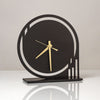 Girardini Design Chrono Desk Clock Artistic Artisan Designer Clocks in Oiled Bronze