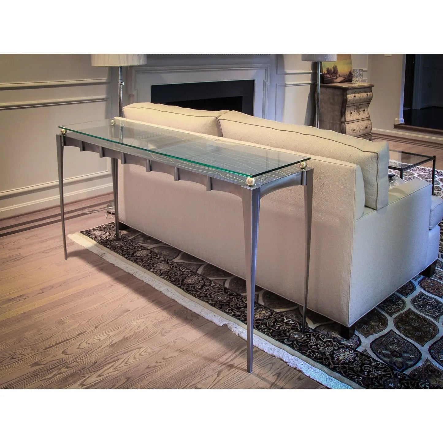 Classic Metal Console Table by Girardini Design