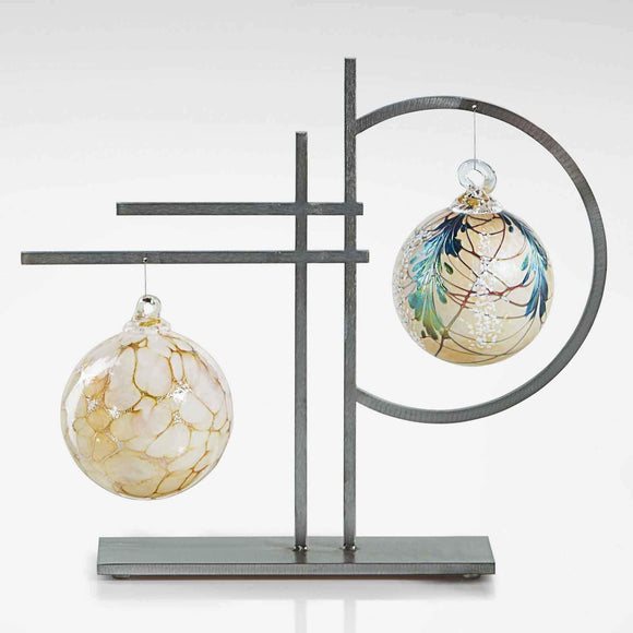 Girardini Design Double Ornament Display Handmade Artistic Artisan Designer Ornament Displays