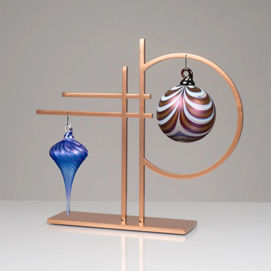 Double Ornament Display by Girardini Design in Copper