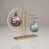 Double Ornament Display by Girardini Design in Gold