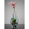 Girardini Design Orchid or Flower Display Vases in Aqua Slate or Steel Artistic Artisan Designer Vases Aqua