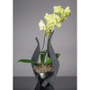Girardini Design Orchid or Flower Display Vases in Aqua Slate or Steel Artistic Artisan Designer Vases  Slate
