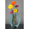 Girardini Design Orchid or Flower Display Vases in Aqua Slate or Steel Artistic Artisan Designer Vases