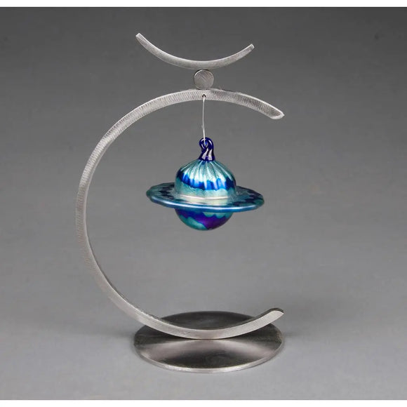 Girardini Design Ornament Display Stand Single Round Ornament, Artistic Artisan Designer Ornament Display Stands