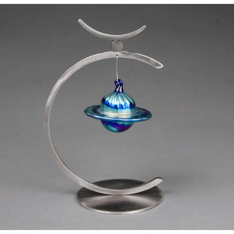 Girardini Design Ornament Display Stand Single Round Ornament, Artistic Artisan Designer Ornament Display Stands