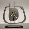 Girardini Design Quasar 1 Clock Oiled in Bronze Finish with Brass Hands Artistic Artisan Designer Clocks