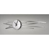 Girardini Design Silver Willow Clock Hangs Horizontally or Vertically Artistic Artisan Designer Wall Clocks