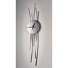 Girardini Design Silver Willow Clock Hangs Horizontally or Vertically Artistic Artisan Designer Wall Clocks