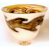 Glass Rocks Dottie Boscamp Earth Series Wide Bowl Artisan Handblown Art Glass Bowls