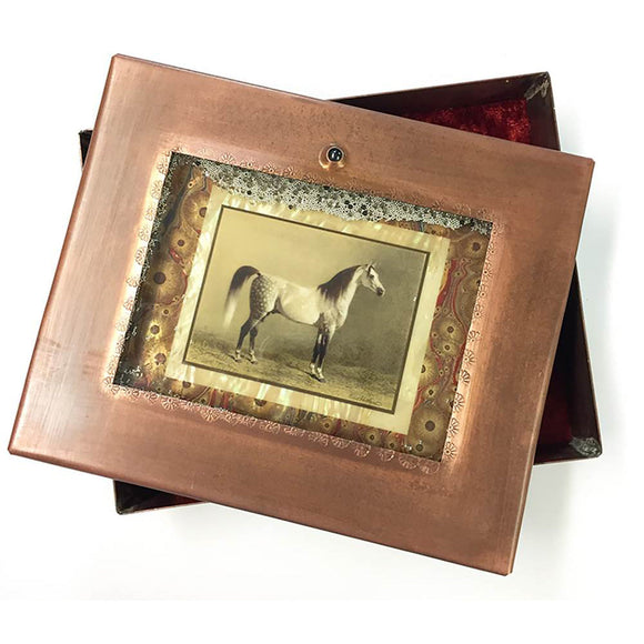 Grace Gunning Arabian Horse Reliquary Box Artistic Artisan Designer Keepsake Boxes