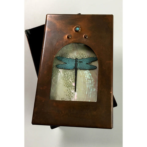 Grace Gunning Arched Dragonfly Reliquary Box Artistic Artisan Designer Keepsake Boxes