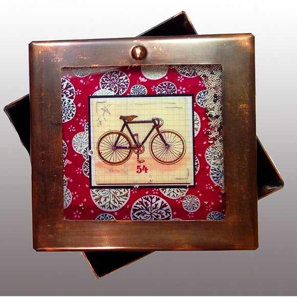 Grace Gunning Bike Pearlie Reliquary Box Artistic Artisan Designer Keepsake Boxes