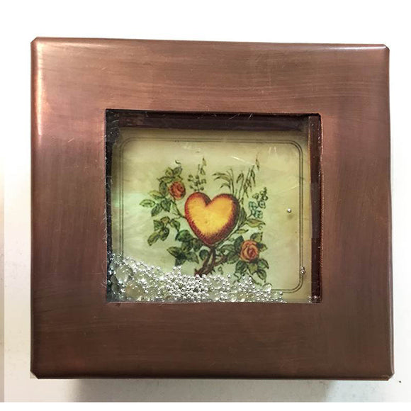 Grace Gunning Bouquet Heart Toy Reliquary Box Artistic Artisan Designer Keepsake Boxes