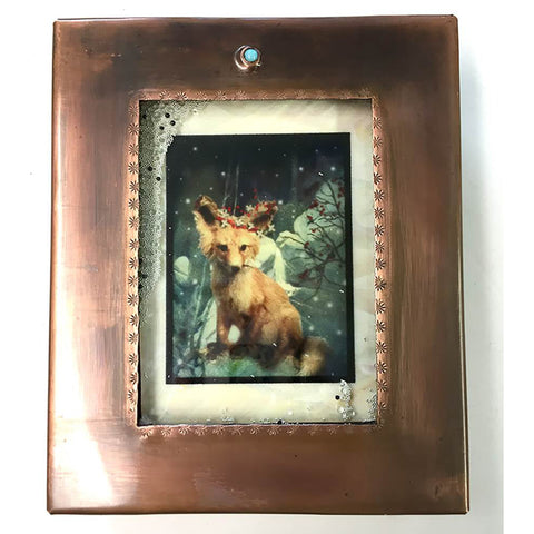 Grace Gunning Fox in the Snow Reliquary Box Artistic Artisan Designer Keepsake Boxes