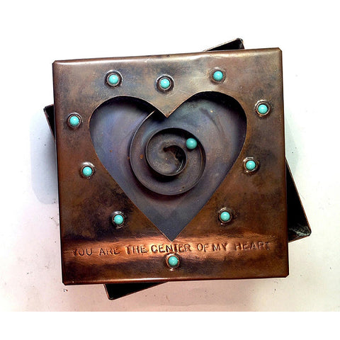 Grace Gunning Spiral Heart Reliquary Box Artistic Artisan Designer Keepsake Boxes