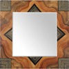 Grant Noren Arizona Square Wood Mirror, Artistic Artisan Designer Mirrors