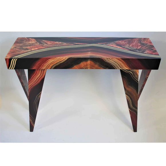 Grant Noren Console Table Dark Vienna 6 Artistic Artisan Designer Tables