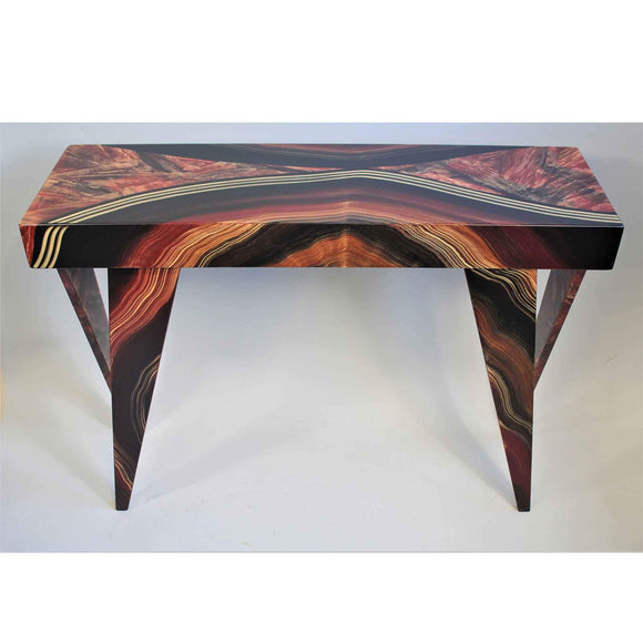 Grant Noren Console Table Dark Vienna 6 Artistic Artisan Designer Tables