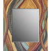 Grant Noren Leaves Of Grass Wood Mirror, Artistic Artisan Designer Mirrors