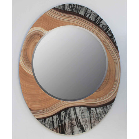 Grant Noren Mirror Riv47C Asym Artistic Artisan Designer Mirrors