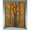 Grant Noren Tree Folding Screen, Artistic Artisan Designer Folding Screens