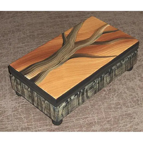 Grant Noren Tree Pencil Box, Artistic Artisan Designer Boxes