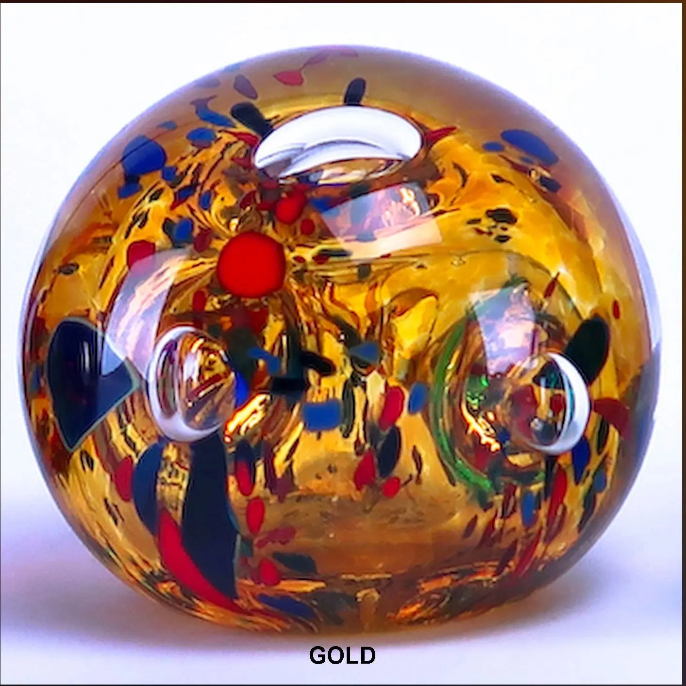 Gold Iota Paperweight