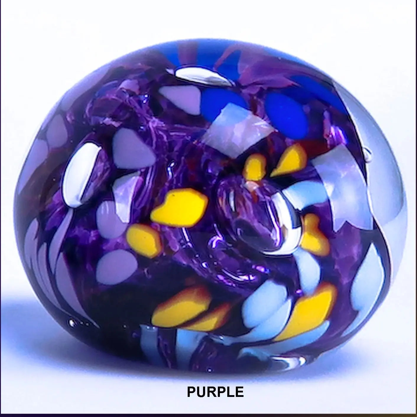 Purple Iota paperweight