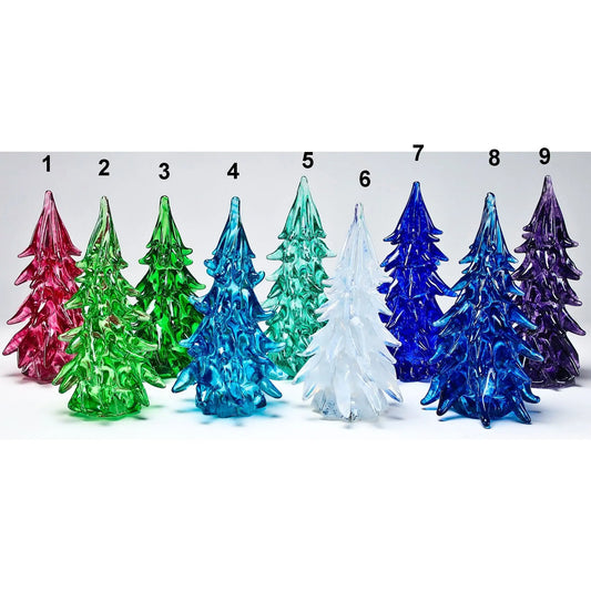 Grateful Gathers Glass By Danny Polk Jr Large Trees with Colored Outside Artisan Crafted Hand Blown American Art Glass