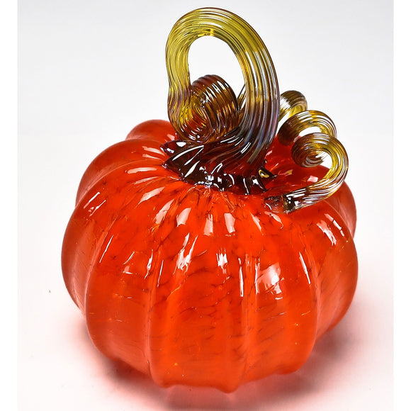 Grateful Gathers Glass By Danny Polk Jr Pumpkin 3 Artisan Crafted Hand Blown American Art Glass