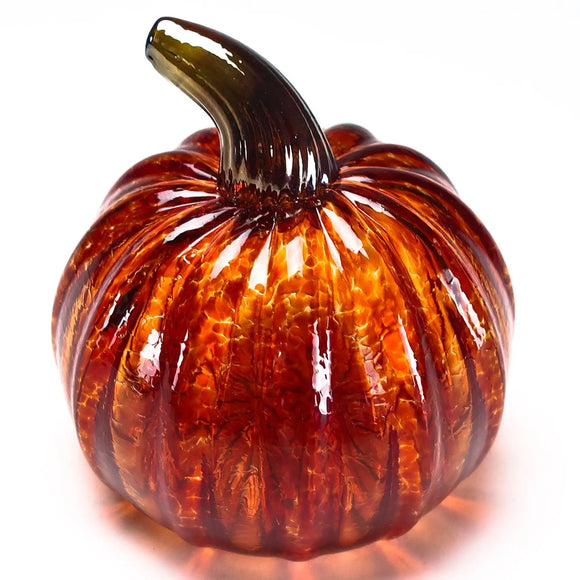 Grateful Gathers Glass By Danny Polk Jr Pumpkin 6 Artisan Crafted Hand Blown American Art Glass