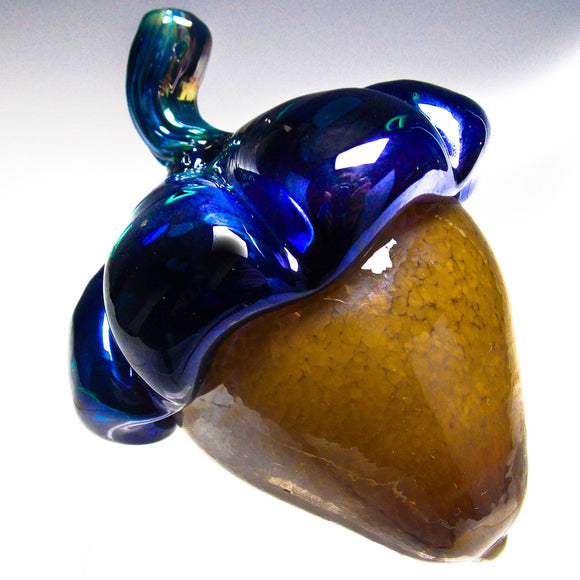 Grateful Gathers Glass by Danny Polk Jr Acorn Sculpture 6 Hand Blown American Art Glass