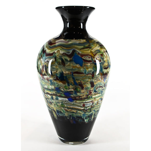 Grateful Gathers Glass by Danny Polk Lithosphere Amphora Vase Hand Blown American Art Glass.jpg