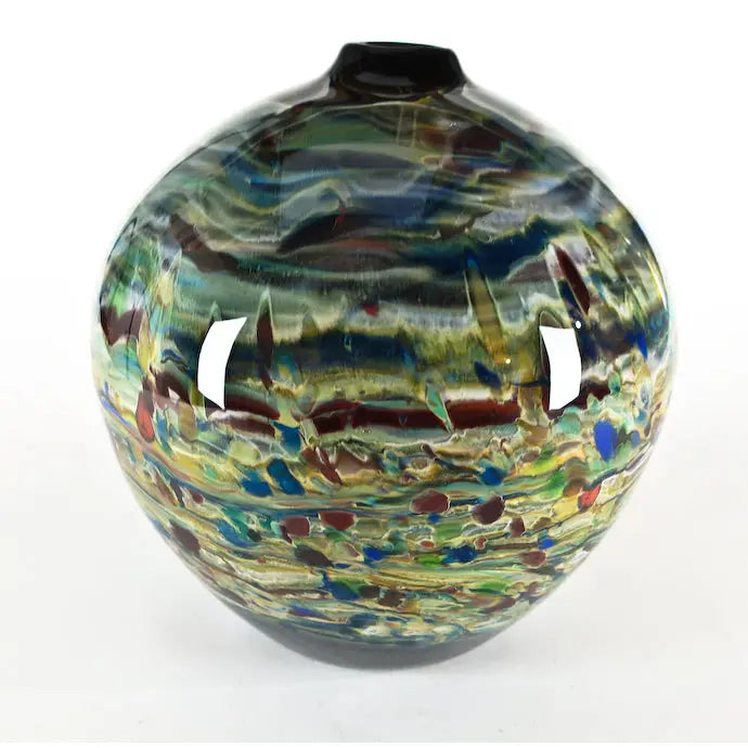 Grateful Gathers Glass by Danny Polk Lithosphere Jug Vase Hand Blown American Art Glass