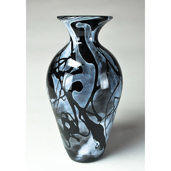 Grateful Gathers Glass by Danny Polk Moonlight Jazz Amphora Vase Hand Blown American Art Glass