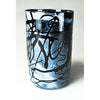 Grateful Gathers Glass by Danny Polk Moonlight Jazz Cylinder Vase Hand Blown American Art Glass