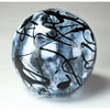 Grateful Gathers Glass by Danny Polk Moonlight Jazz Sphere Vase Hand Blown American Art Glass