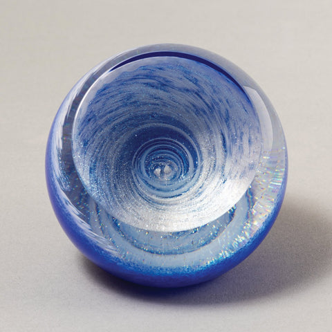 Handblown Glass Celestial Andromeda Paperweight By Glass Eye Studio Artistic Artisan Crafted Paperweights